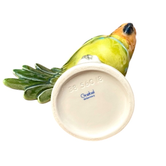 RARE Vintage Goebel Parrot Bird West Germany Porcelain Parrot - Picture 5 of 5